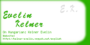 evelin kelner business card